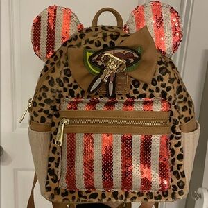 Loungefly x Disney Minnie Mouse Main Attraction Jungle Cruise Mini Backpack